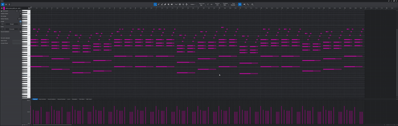 Same Pitch Exact mode